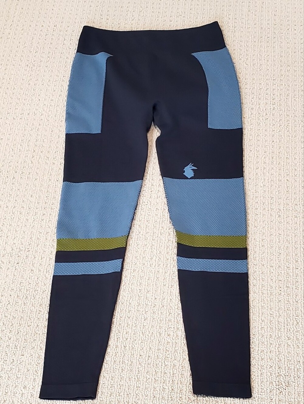 Cotopaxi Debajo Seamless Colorblock Baselayer Tights, Blue, Wm M/L, LIKE NEW - Picture 8 of 15